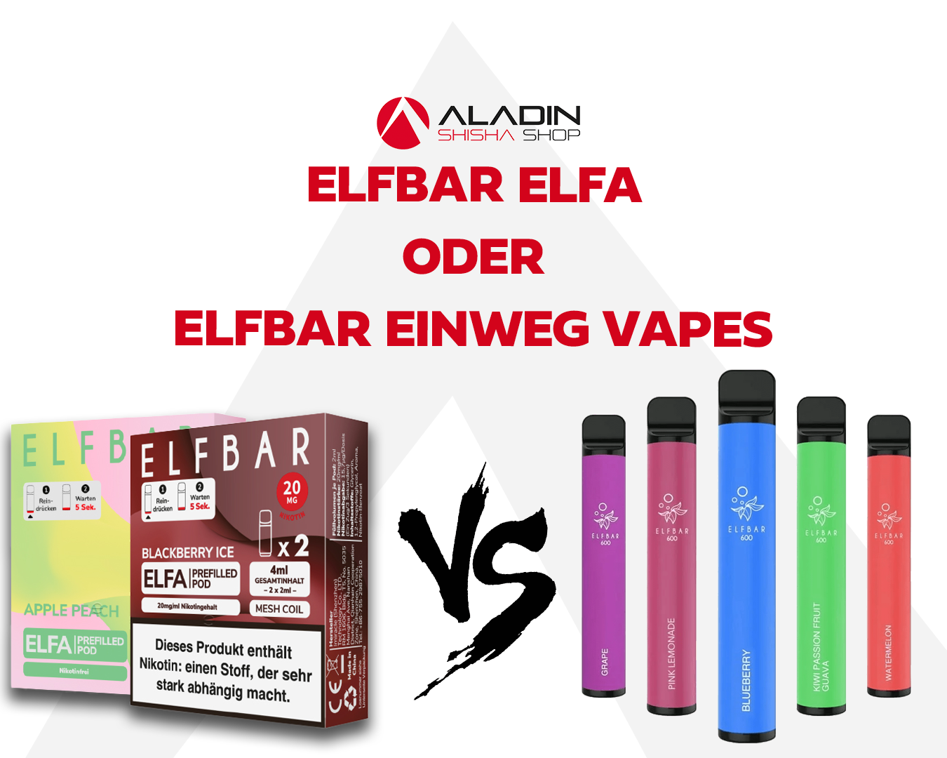 Elfbar ELFA oder Elf Bar Einweg E-Zigarette: Welche passt zu dir?