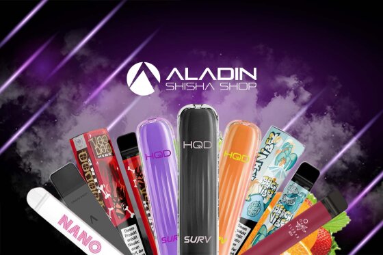 Vapes im Aladin Shisha Shop - Entdecke die große Auswahl an Vapes im Aladin Shisha Shop