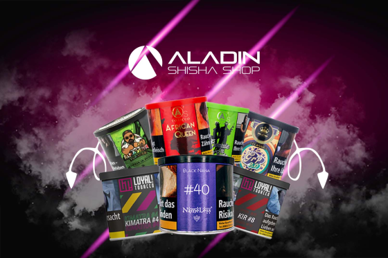 Günstiger Shisha Tabak im Aladin Shisha Shop - Genuss zum unschlagbaren Preis - Günstiger Shisha Tabak - Die besten Shisha Tabaksorten