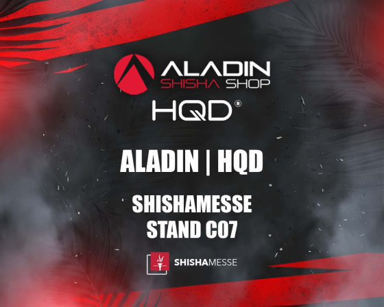 Aladin Shisha auf der Shishamesse 2023 in Frankfurt am Main