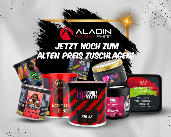Shisha Tabak günstig in der 200 Gramm Dose online kaufen - Günstiger Shisha-Tabak online: Jetzt noch zum alten Preis zuschlagen!
