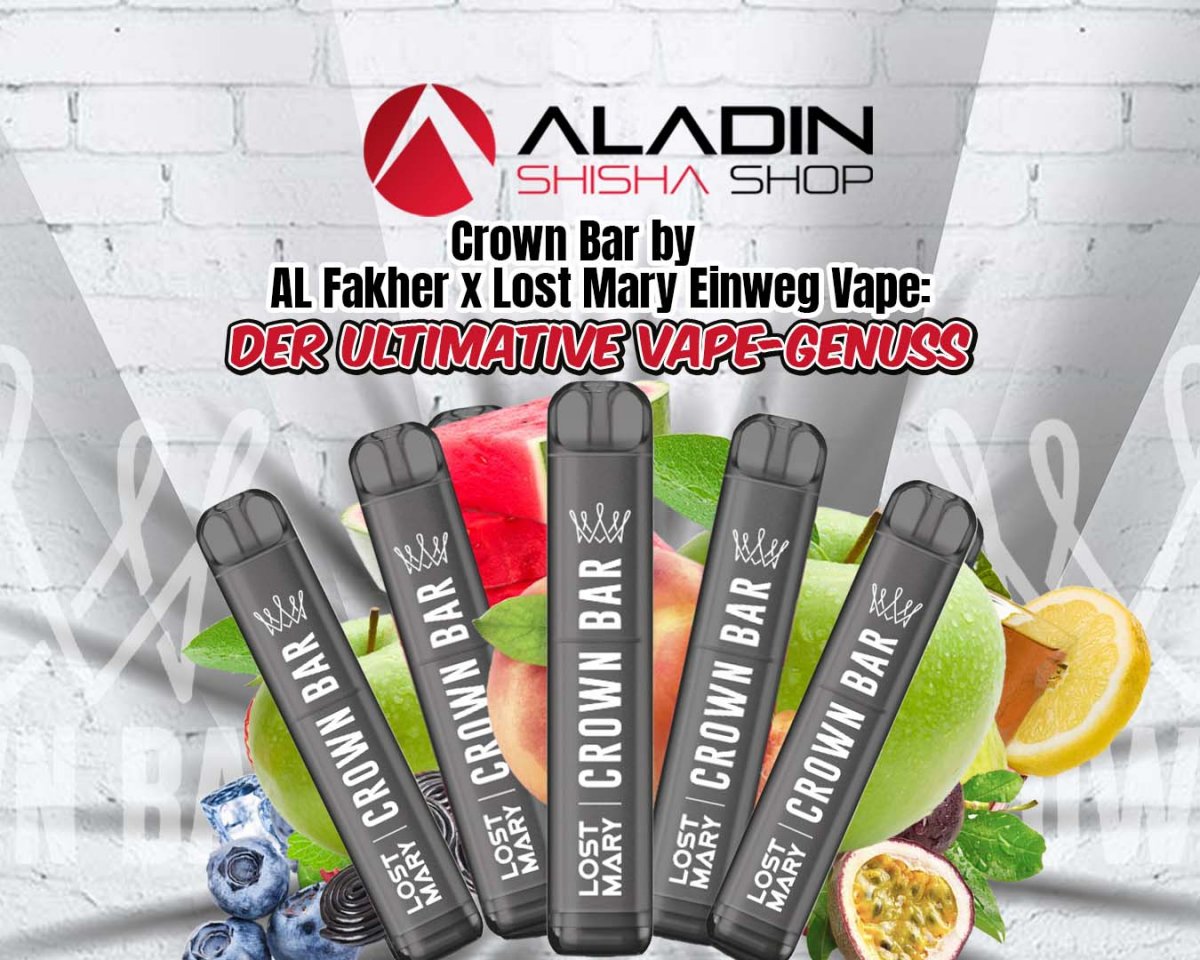 The Crown Bar by Al Fakher - quality and pleasure combined - Crown Bar Vape: The revolution in the disposable e-cigarette market