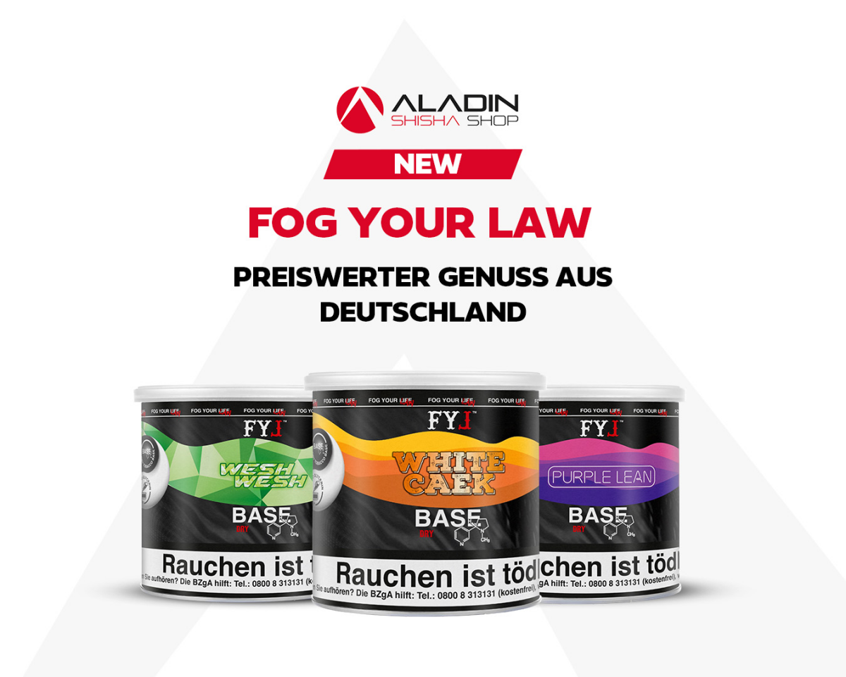 Fog Your Law: Preiswerter Genuss aus Deutschland - Individualisiere deine Rauchsession mit innovativem Fog Your Law Tabak