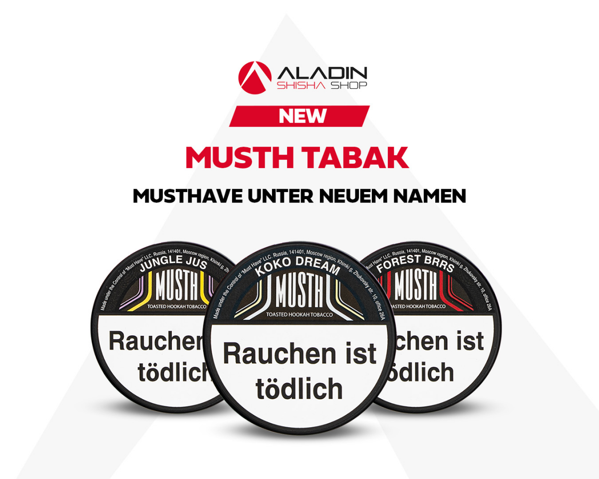 MustH tobacco: MustHave under a new name - MustH tobacco: Your ticket to the world of hookah enjoyment