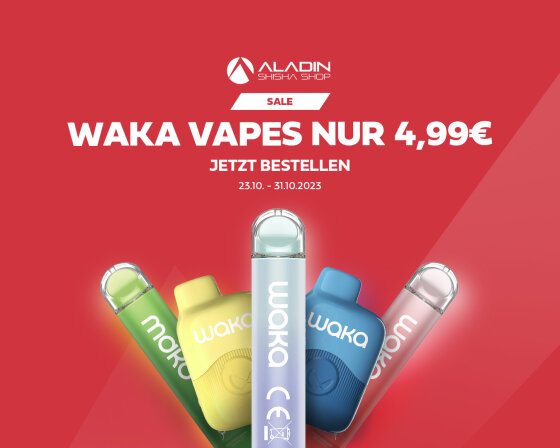 Waka soReal &amp; soPro Vapes: Exklusives Angebot im Aladin Shisha Shop!
