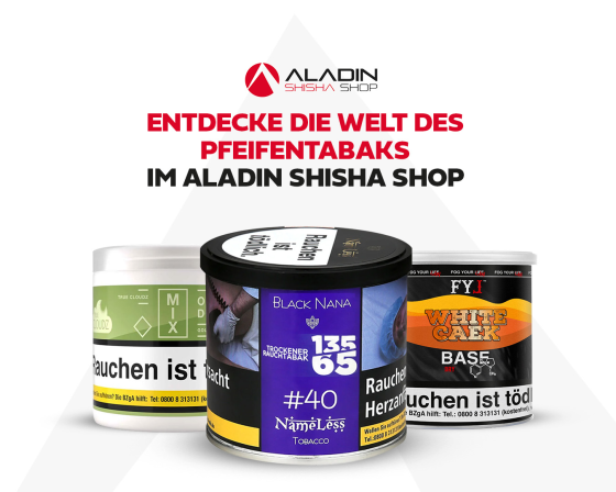 Entdecke die Welt des Pfeifentabaks im Aladin Shisha Shop