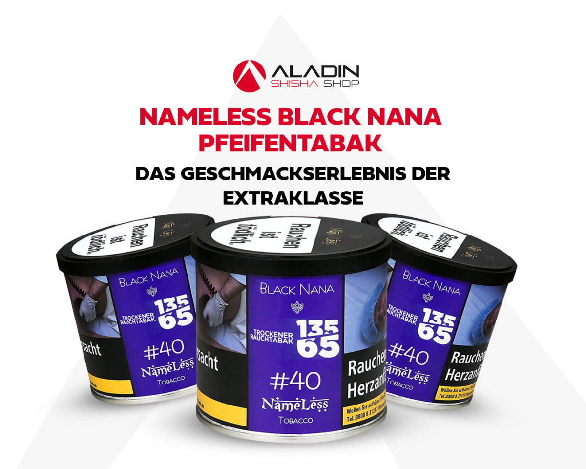 Nameless Black Nana pipe tobacco - The flavour experience in a class of its own - Nameless Black Nana Pfeifentabak: Traube-Minze Geschmacksexplosion