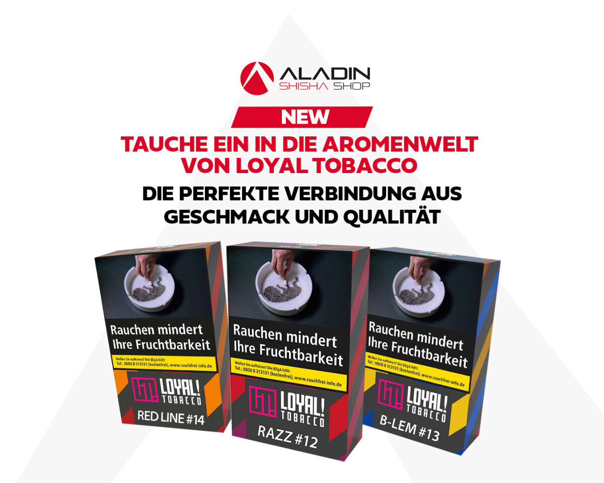 Tauche ein in die Aromenwelt von Loyal Tobacco: Die perfekte Verbindung aus Geschmack und Qualität - Loyal Shisha Tabak: Neue Sorten für unvergessliche Rauchmomente