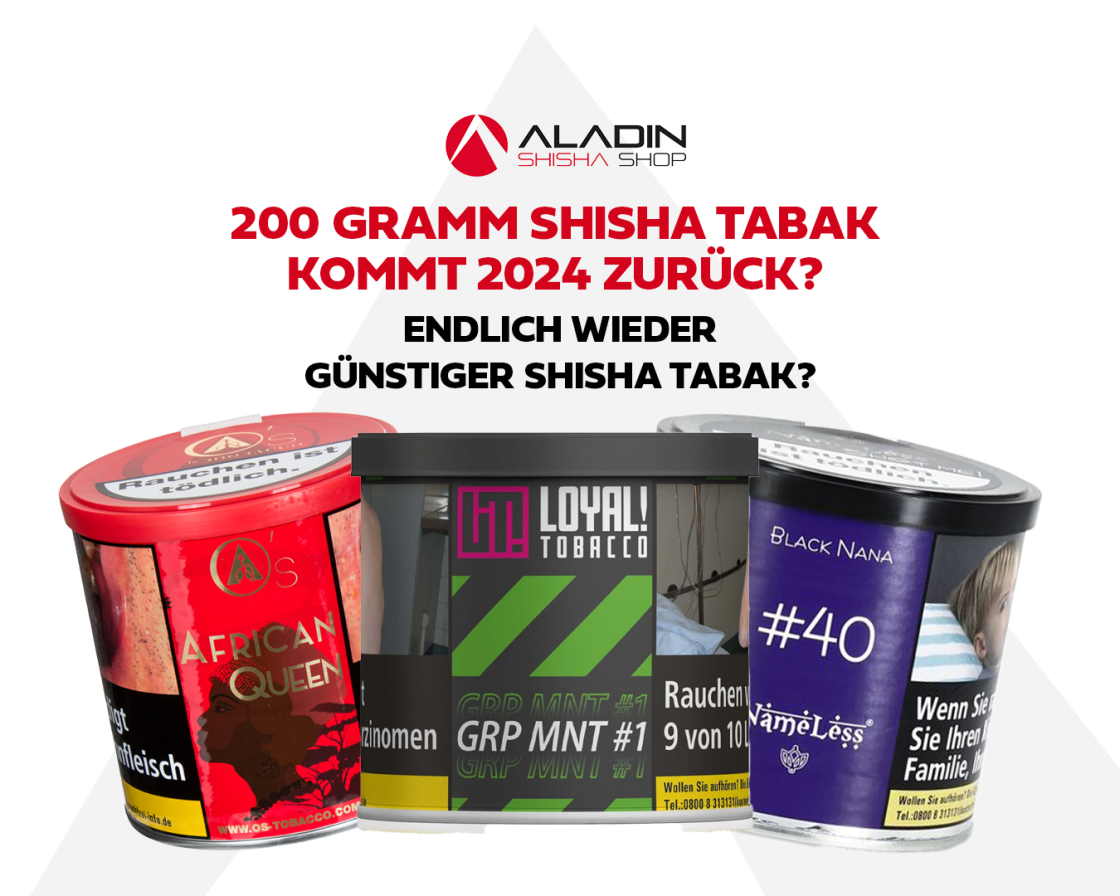 200g hookah tobacco soon allowed again Truth or rumour?