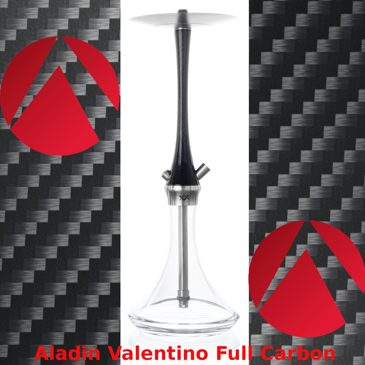 Aladin Valentino Full Carbon Hookah - Aladin Valentino Full Carbon Hookah