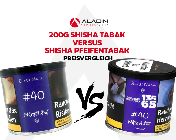 200 Gramm Shisha Tabak vs. Shisha Pfeifentabak: Ein Preisvergleich