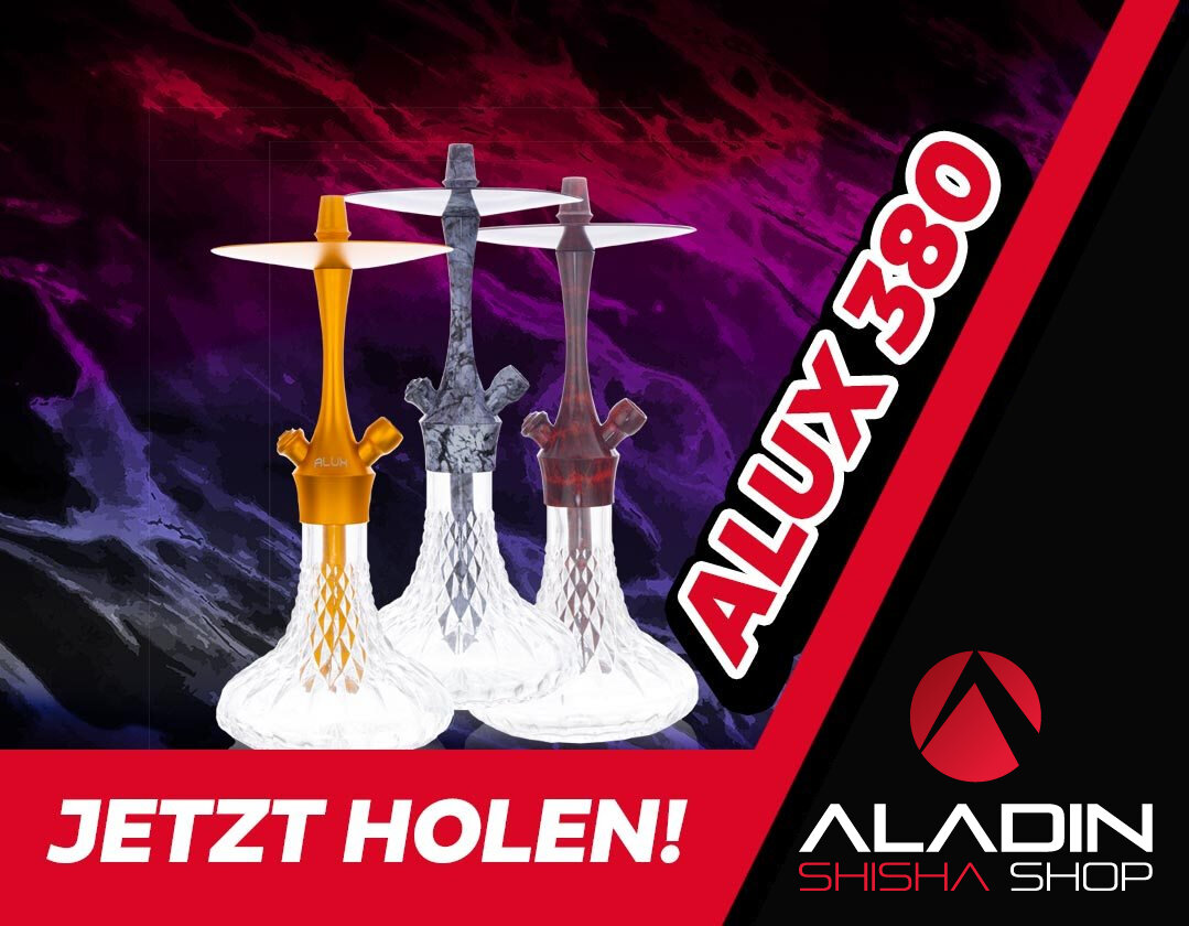 Aladin Alux 380 – the new aluminum model from Aladin Shisha - Aladin Alux 380 – the new aluminum model from Aladin Shisha