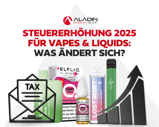 Steuererhöhung 2025 für Vapes &amp; Liquids: Was ändert sich? - Liquidsteuer 2025: Auswirkungen auf E-Zigaretten