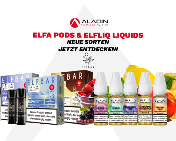 Elfbar ELFA Pods &amp; Elfliq Liquids – Neue Sorten jetzt entdecken