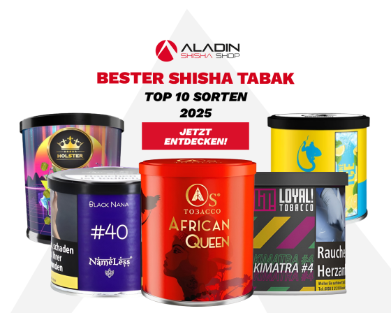 Bester Shisha-Tabak 2026: Das sind die Top-Tabaksorten aus unserem Review - Bester Shisha Tabak 2026 | Top Sorten &amp; Trends