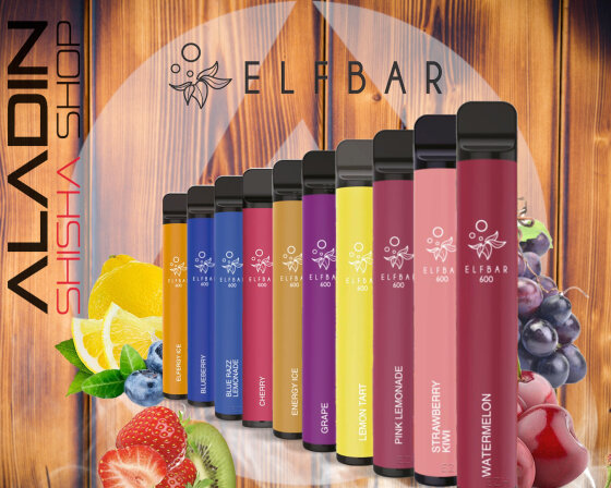 Elf Bar Einweg Vapes - Der Hype der E-Shishas - Elf Bar 600: die E-Zigarette für einfaches und unkompliziertes Dampfen
