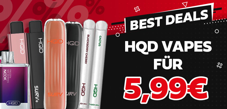 Black Friday & Cyber Monday Deal auf HQD Vapes