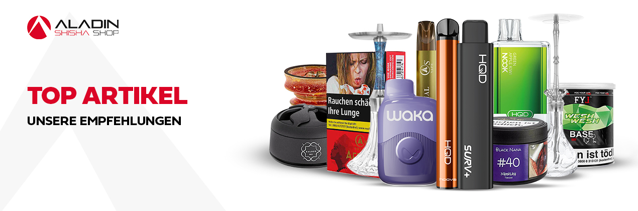 Empfehlungen aus unserem Shisha Shop