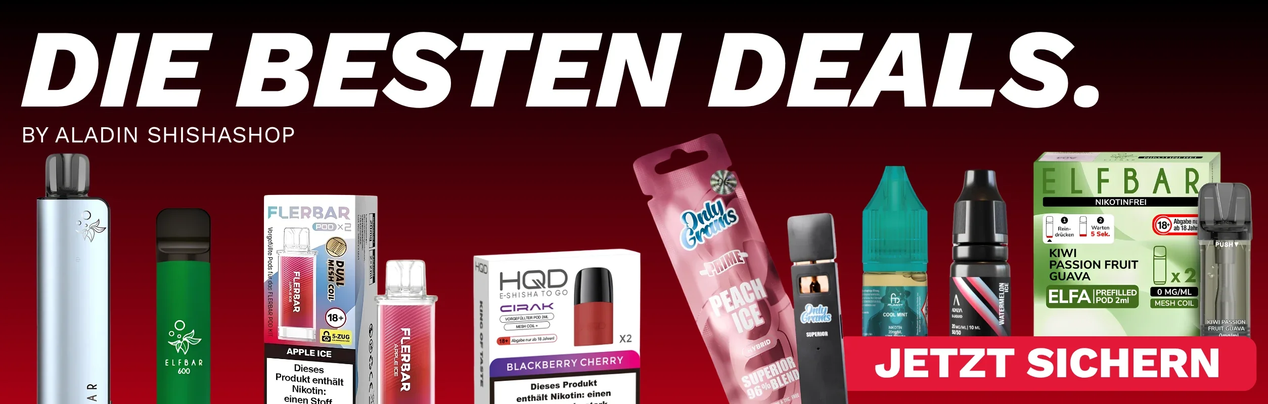 Die besten Deals im Aladin Shisha & Vape Shop
