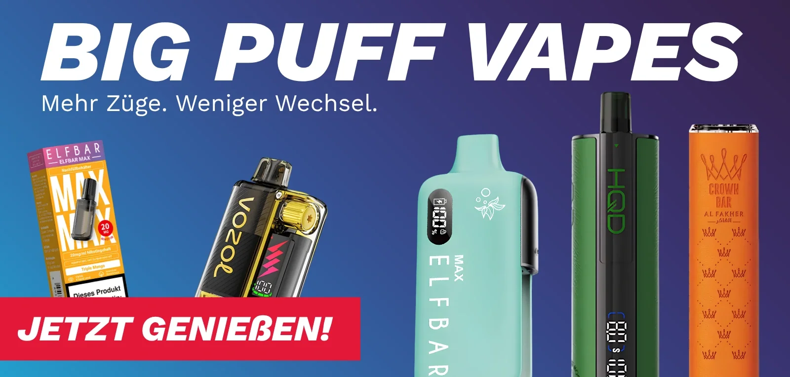 Big Puff Vapes: Mehr kaufen, mehr sparen. Top-Preise sichern.