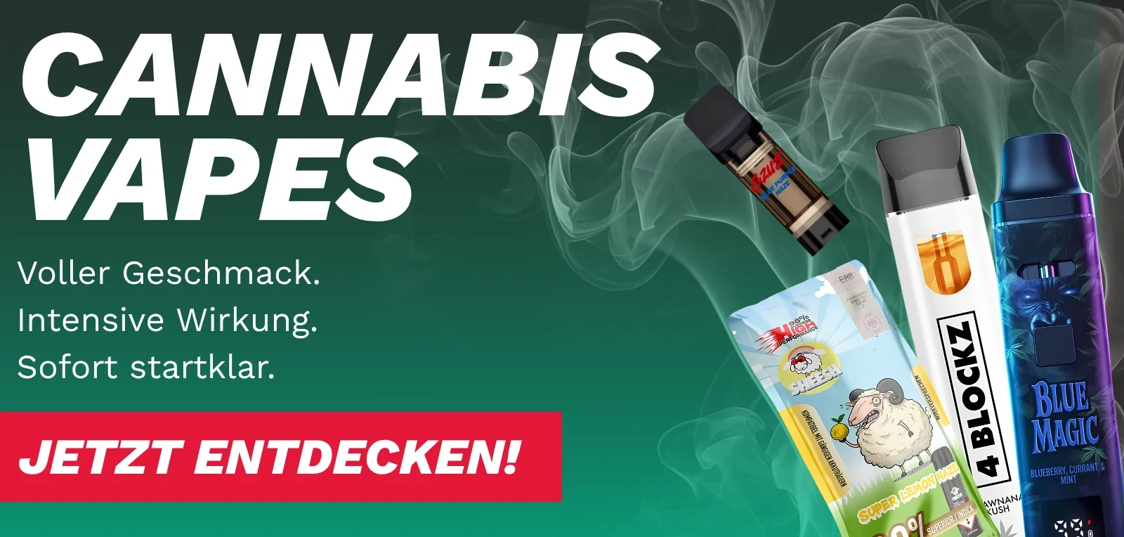 Cannabis Vapes: Voller Geschmack. Intensive Wirkung. 