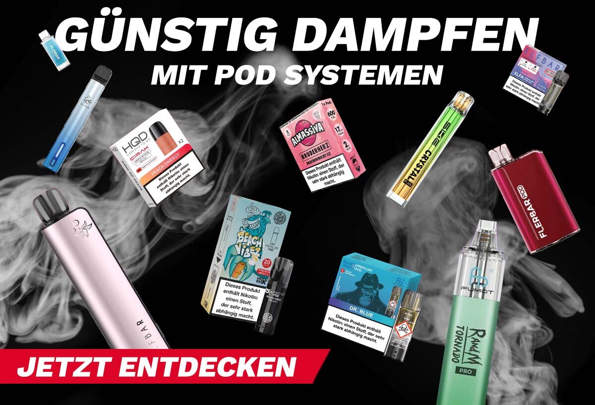 Günstig Dampfen mit Pod Systemen - Jetzt entdecken!
