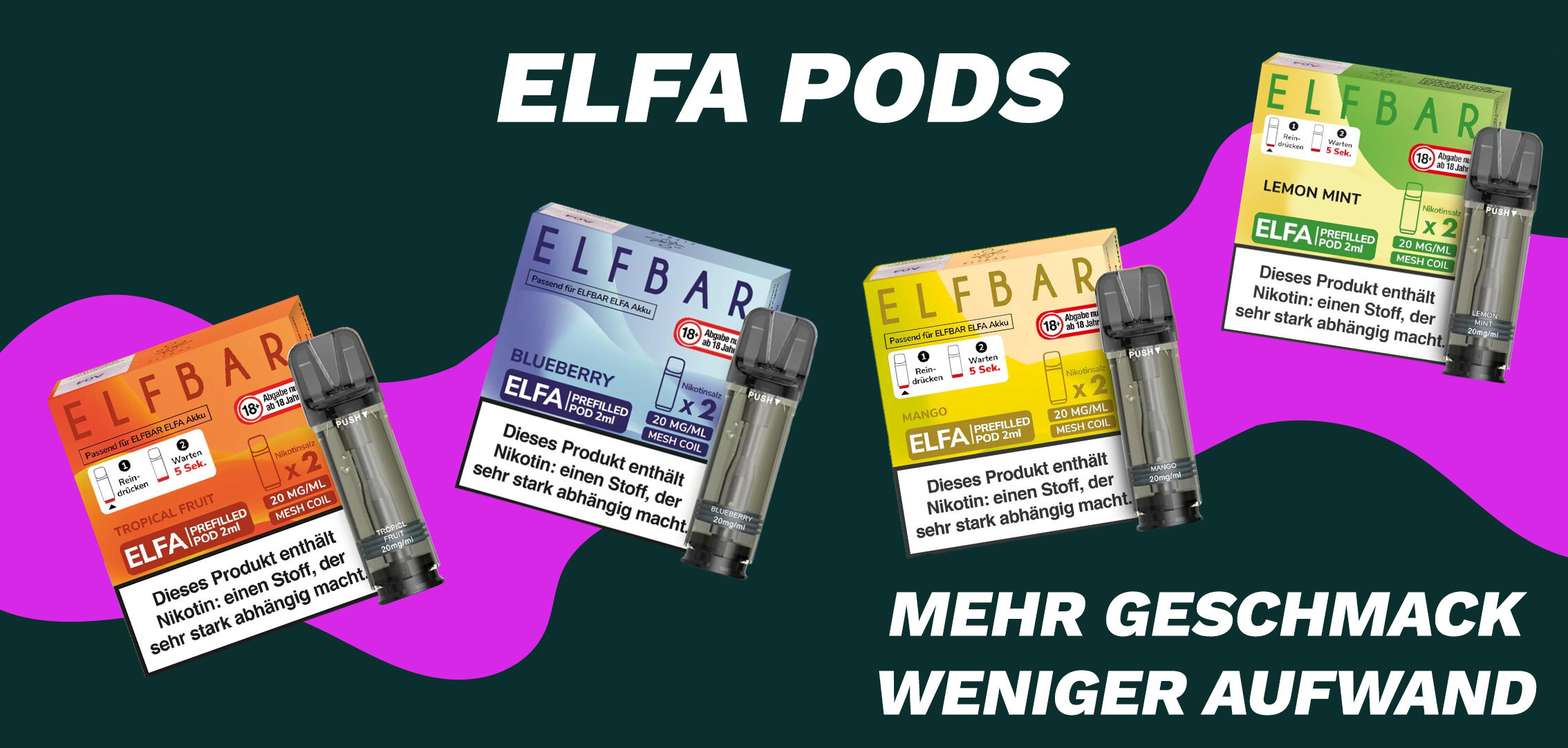 ELFA Pods - Mehr Geschmack. Weniger Aufwand.