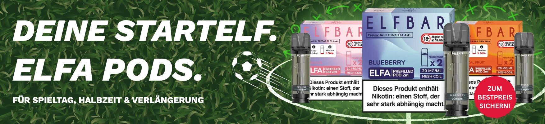 Elfa Pods WM 2026 Sale bei Aladin Shisha Shop