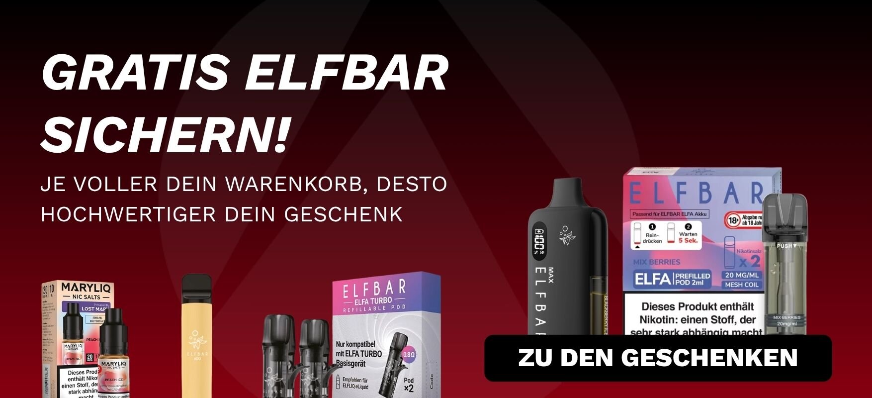 Gratis Elfbar sichern!