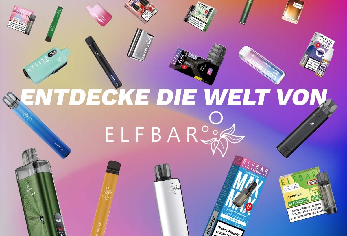 Entdecke die Welt von Elfbar - Pod Systeme, Liquids, Vapes &amp; mehr!