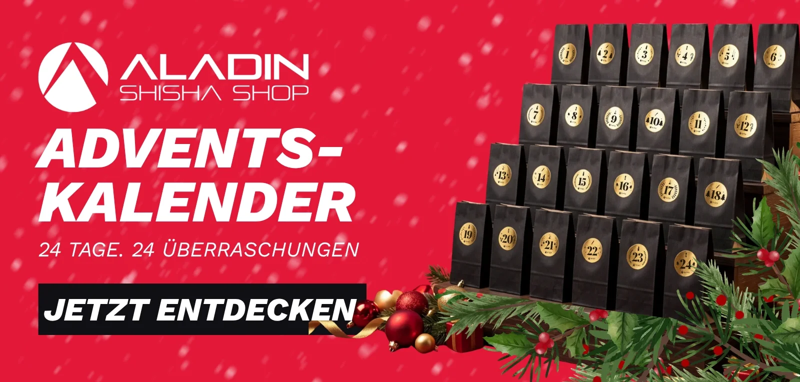 Aladin Adventskalender - bis zu 50% sparen!