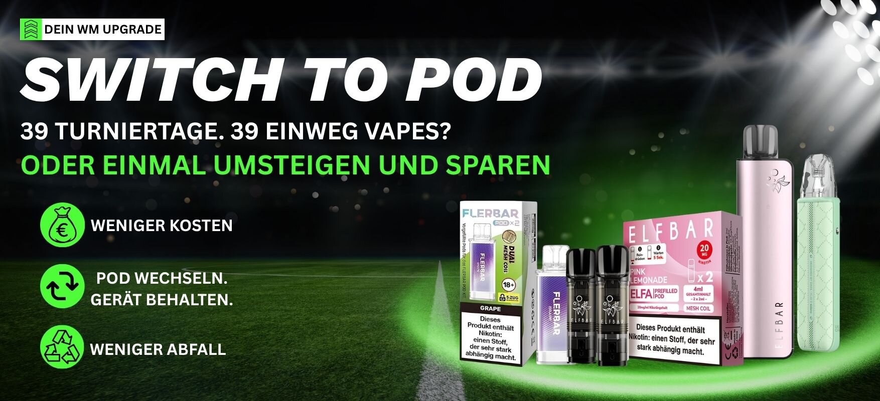 Pod-Systeme WM 2026 Sale bei Aladin Shisha Shop