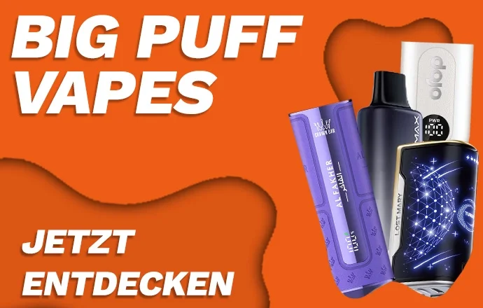 Big Puff Vapes - Bis zu 30.000 Züge