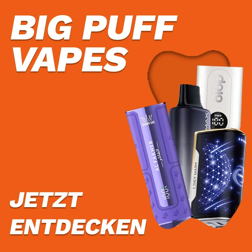 Big Puff Vapes - Bis zu 30.000 Züge