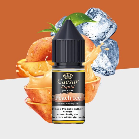 Caesar - Peach Ice - 10mg/ml - 10ml E-Liquid