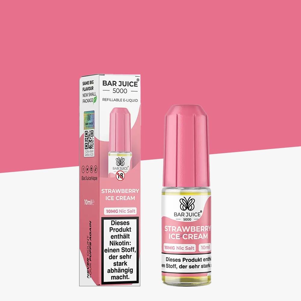 Bar Juice 5000 - Strawberry Ice Cream 10mg - E-Liquid, 7,99