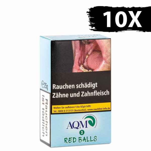 Aqua Mentha Tobacco 250g - #3 - Red Balls (10 x 25g)