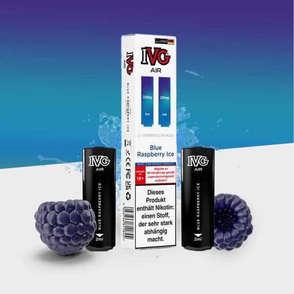 IVG Air - Blue Raspberry Ice - Pod 20mg/ml (2er Pack)