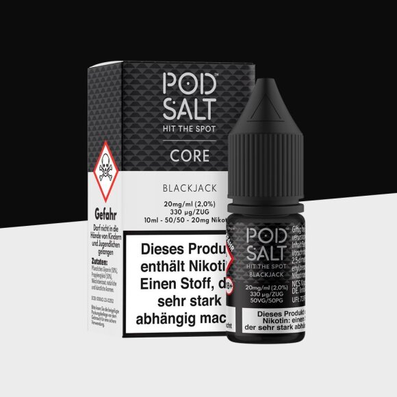 Pod Salt Core - Black Jack 20mg/ml - E-Liquid