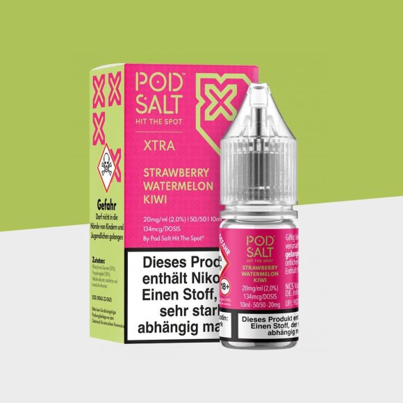 Pod Salt Xtra - Strawberry Watermelon Kiwi 10mg/ml - E-Liquid