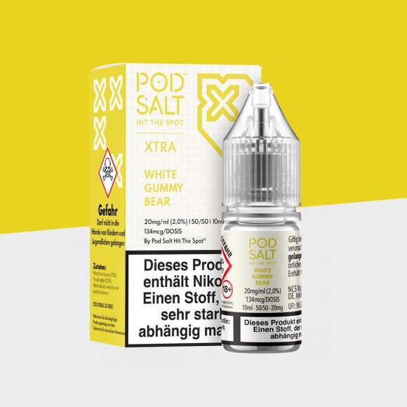 Pod Salt Xtra - White Gummy Bear 20mg/ml - E-Liquid