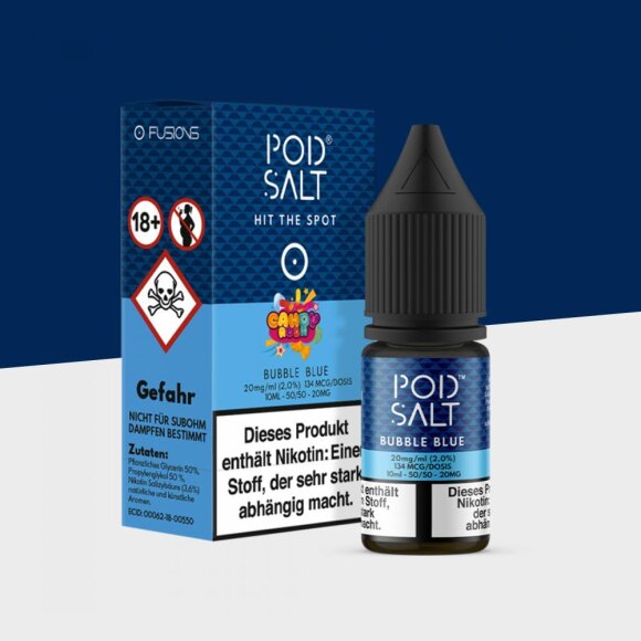 Pod Salt Fusion - Bubble Blue 20mg/ml - E-Liquid