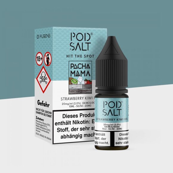 Pod Salt Fusion - Pacha Mama Strawberry Kiwi Ice 20mg/ml - E-Liquid