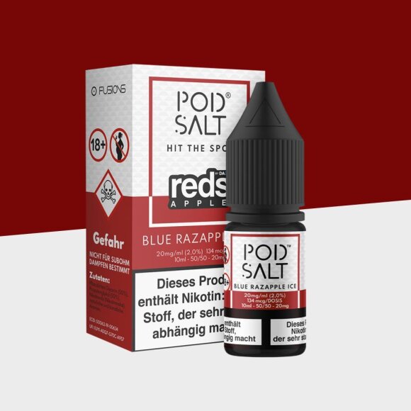 Pod Salt Fusion - Reds Apple Blue Razapple Ice 20mg/ml - E-Liquid