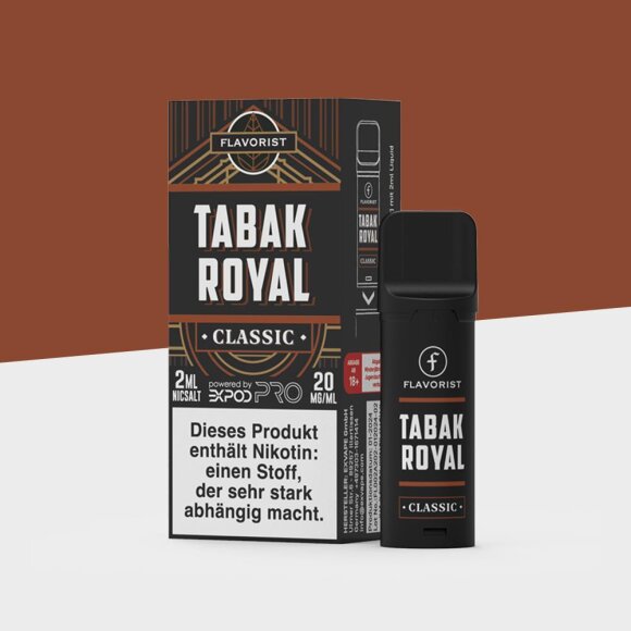 eXvape Expod Pro Flavorist - Tabak Royal - Pod 20mg/ml