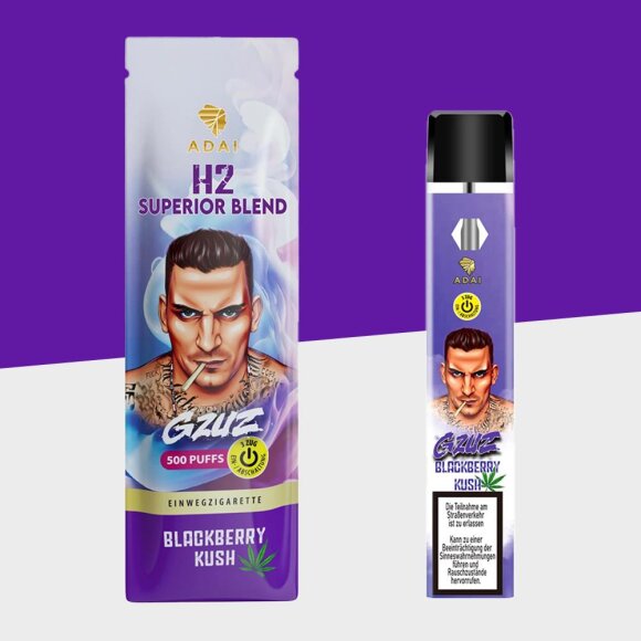 GZUZ - Blackberry Kush - H2 - Einweg Vape