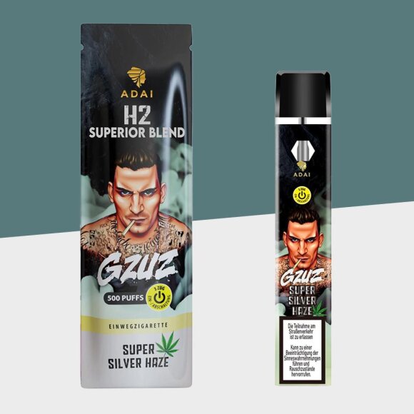 GZUZ - Super Silver Haze - H2 - Einweg Vape