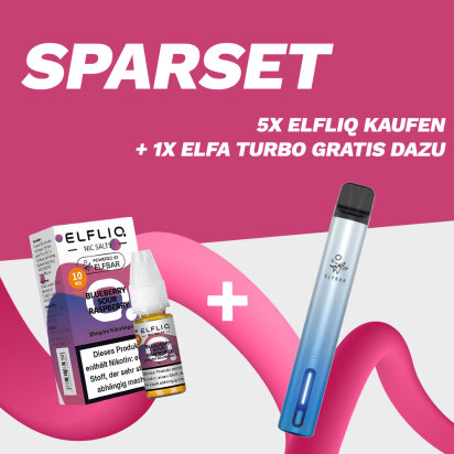 AKTION: 5x Elfliq + GRATIS ELFA Turbo