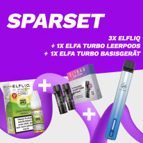 SPARSET: 3x Elfliq + ELFA Turbo Leerpods + Basisgerät
