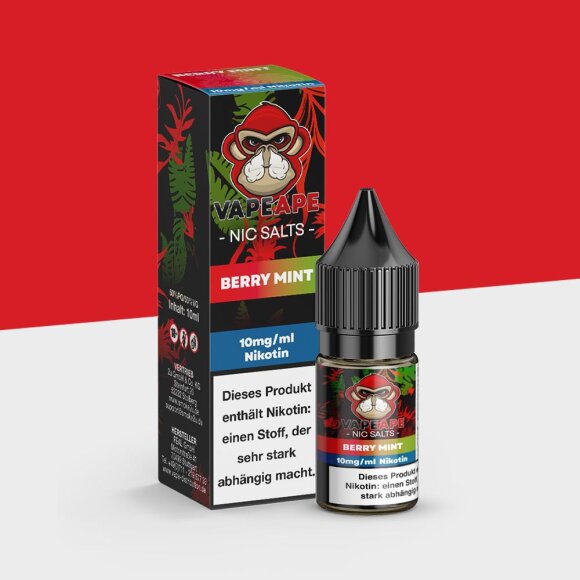 VapeApe - Berry Mint 10mg/ml - E-Liquid